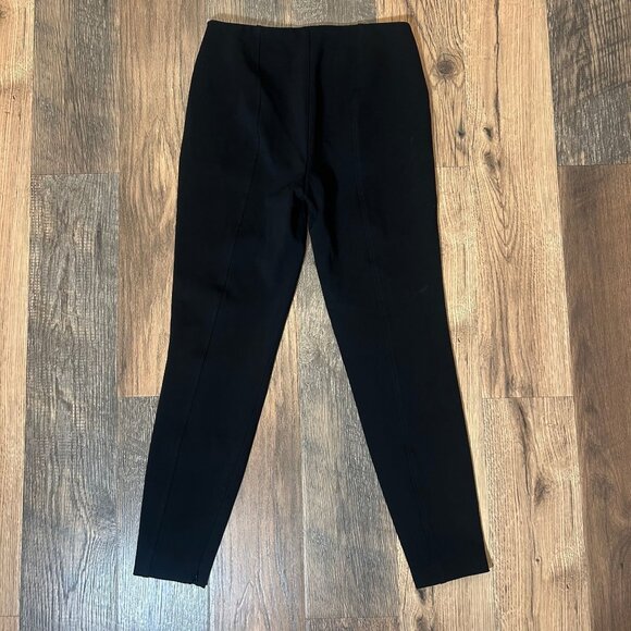Ralph Lauren Purple Lable Ponte Ankle Zip Black Pants Size 12 - Picture 3 of 3